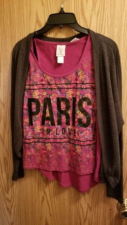 Girls tank and cardigan