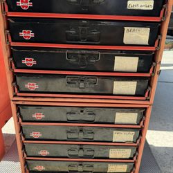 Vintage Wurth Mechanic Organizer Drawer Cabinet 