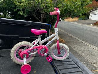 Child Kid Children Bike 12” Wheels With Training Wheels Bicycle Tricycle Trike in Good Condition
