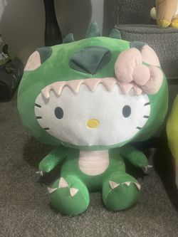 Dinosaur Hello kitty plush