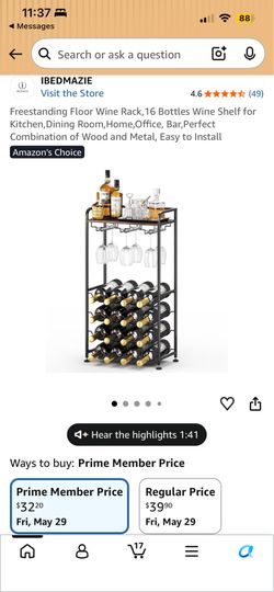 Freestanding Wine Rack