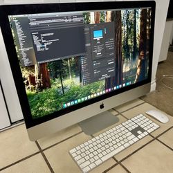 FIRM PRICE - UPGRADED 27 Inch iMac • 32gb Ram • FAST 1.12 Terabyte Fusion Drive • 2nd Gen Rechargeable Magic Keyboard w/Numeric Keypad & Magic Mouse