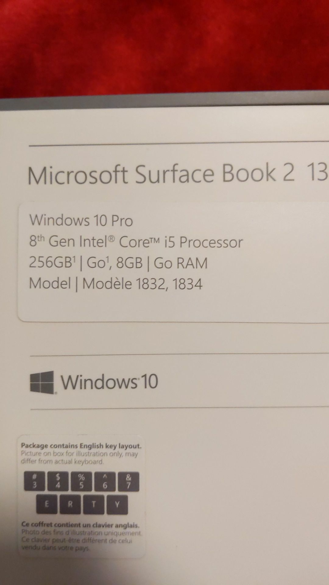 Microsoft surface book 2