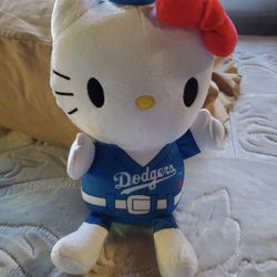 Hello Kitty Dodgers Plushy