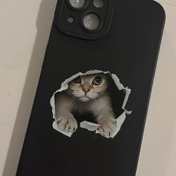 Cute Cat iPhone Case – Black & Colorful Designs 