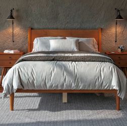 Mid Century Modern Queen Bed Frame