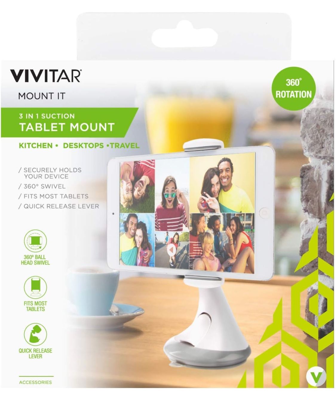 Vivitar Tablet Suction Mount, Brand New, Sealed (org. $30)