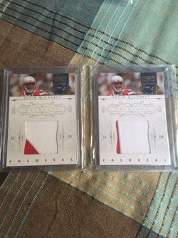 2 DEVIN McCOURTY PRO BOWL 2 COLOR PATCH CARDS