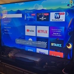 Sony 65' Smart TV with Separate Roku 4k box