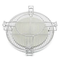 Cooking Grates with Ceramic Heat Deflectors System for 18 Charcoal Grills