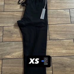 Essential’s black sweats 