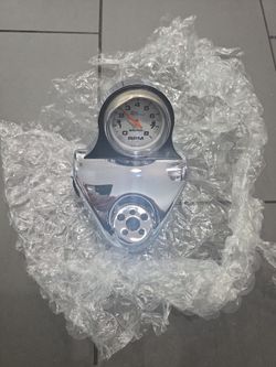 AutoMeter Pro-Cycle 8K RPM Tachometer & Chrome Bracket