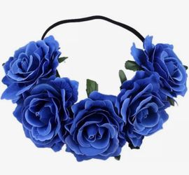 Total of 4 Rose Floral Crown Garland Flower Headband Headpiece