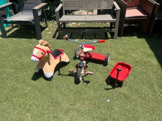 Radioflyer Tricycle, pony and wagon