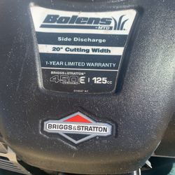 Bolens Walk Behind Mower, Like New Condition 