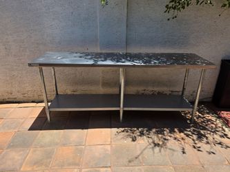 7ft Commercial Stainless Steel Work Table (24x84) - NSF
