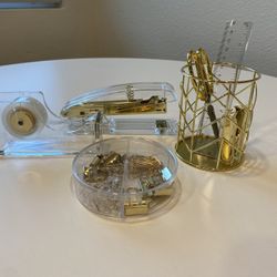 Gold Desk Supplies/Items | $15 