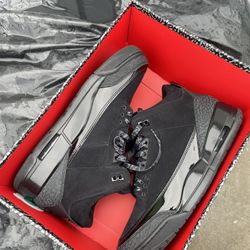 Retro 3 Black Cat Zise 10.5 