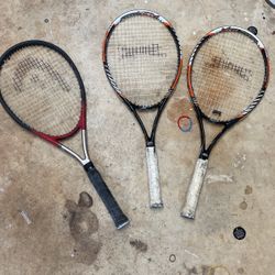 tennis rackets All 3 $20