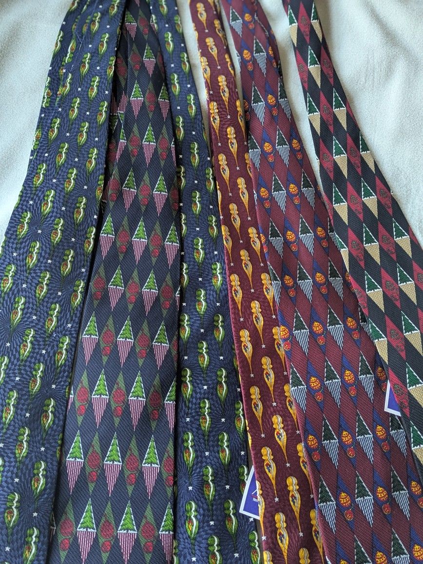 6 New Christmas Necktie  ( Each $5)