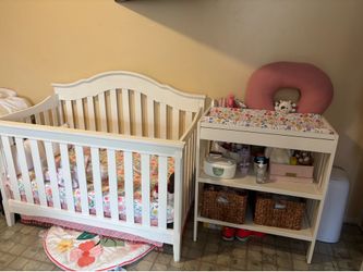 Crib and changing table