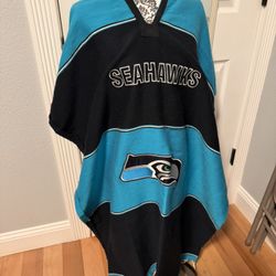 Seattle seahawk poncho