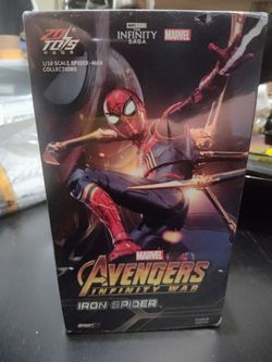 ZD Toys Iron Spider Marvel Avenger Infinity War 1/10 Scale 7" Action Figure New