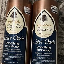 One ‘n Only Aragan Oil Color Oasis Smoothing Shampoo & Conditioner 33 Fl Oz Ea