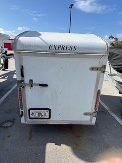 4x8 Enclosed Cargo Trailer – Clean Wood Floor, Highway Ready!