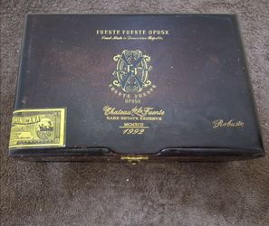 Vintage Arturo Fuente Fuente OpusX Empty Wooden Cigar Box – Rare Estate Reserve – Mint Condition