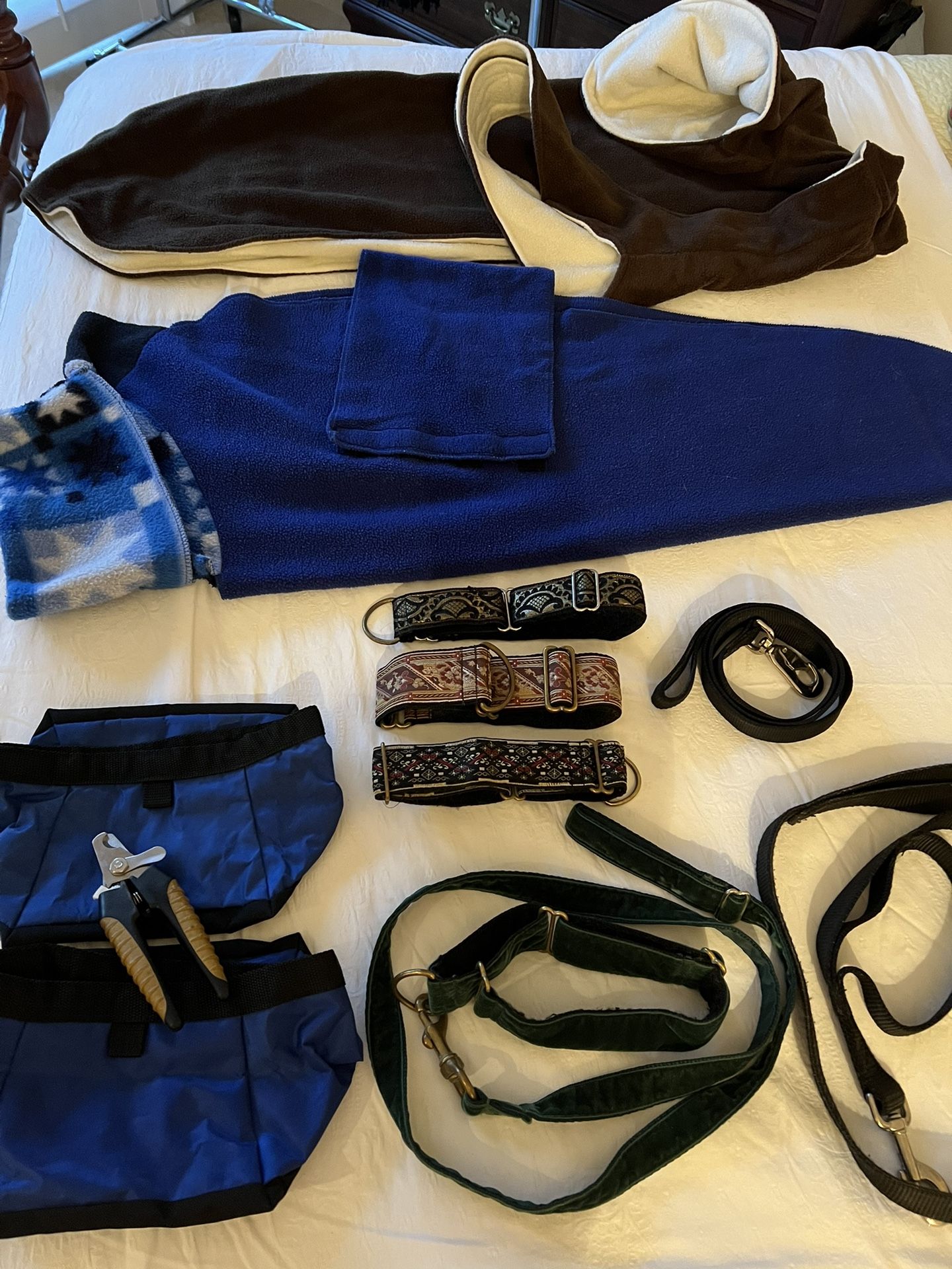 Greyhound lot (collars, leashes, more) 