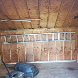 Extension ladder no holds $80