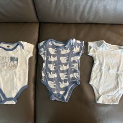 Hudson Baby Little Peanut 3 pack Unisex Cotton Onesie Bodysuits