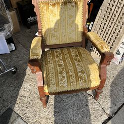 Antique, Vintage, Velvet, Victorian Chair 