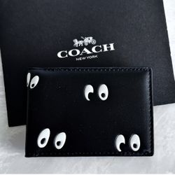 NEW COACH X DISNEY “SPOOKY EYES” SNOW WHITE COLLECTION BIFOLD WALLET 