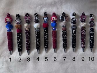 Character beaded pens