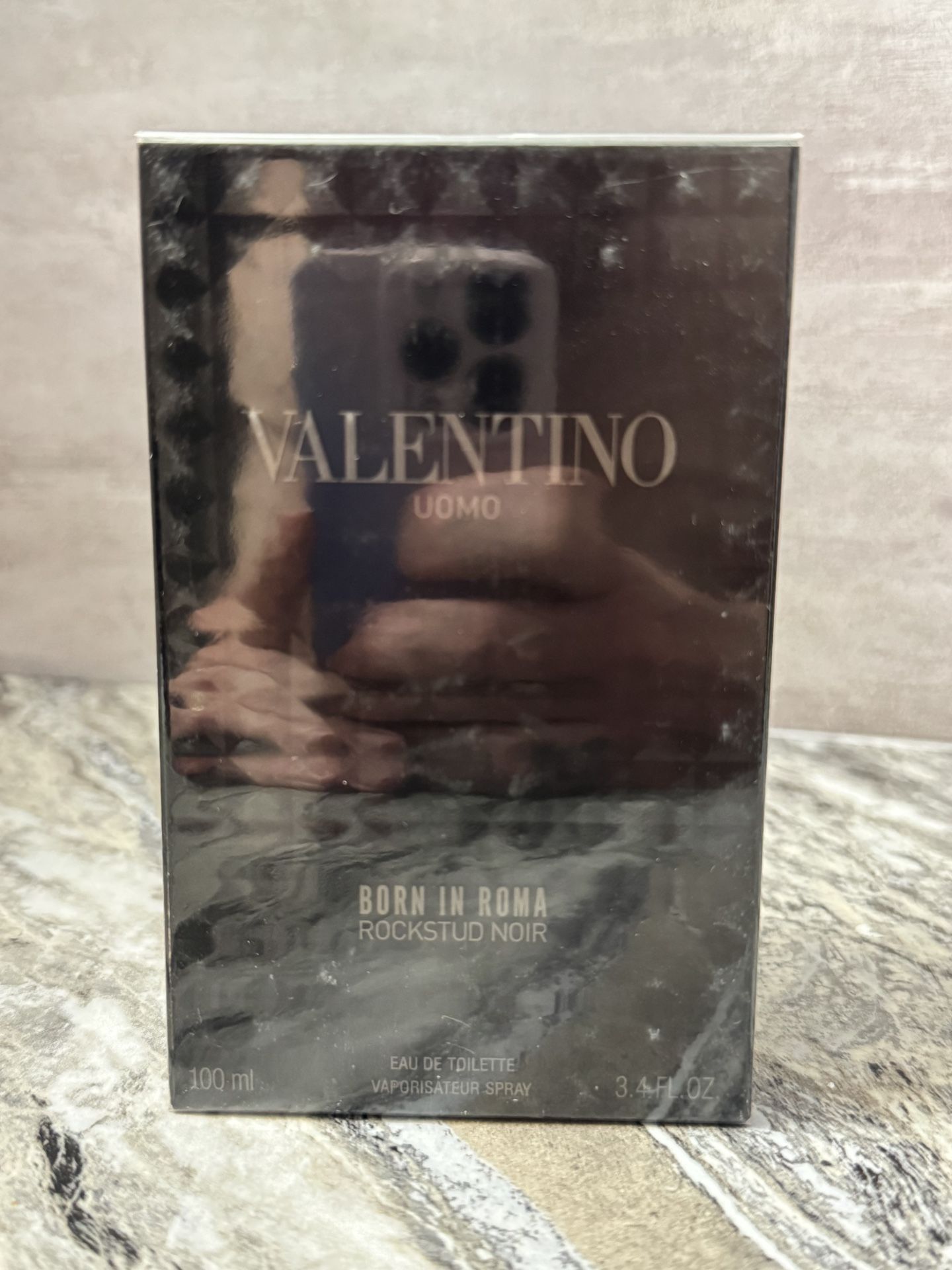 🖤 VALENTINO UOMO BORN IN ROMA ROCKSTUD NOIR – 100ml / 3.4 fl oz 🖤