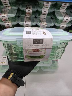 Modern Pantry Food Storage Containers with Locking Lids 3 pack