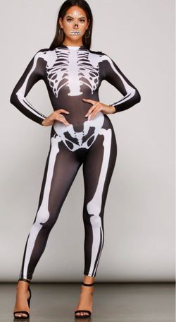 Halloween Skeleton catsuit costume