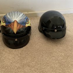Harley Davidson MOTORCYCLE Helmets (2) 