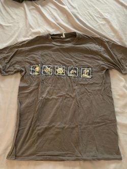 Hawaiian Hawaii Design Style Size Medium T-Shirts Gray Shirt Short Sleeve Palm Tree Turtle Sun Dolphin Sail Boat Design  Cash only  Pick up in North S