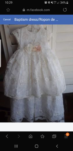 Baptism dress/ Ropon de bautismo
