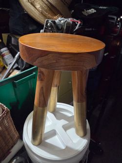 Teak wood stool