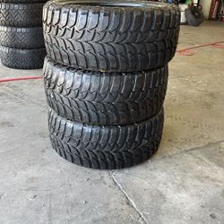 37/1350/26 LT Tires Used 