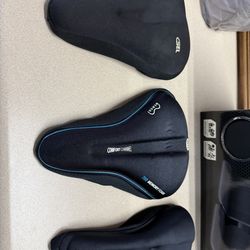 3 Bike Seat Cushion Covers, Gel Padded