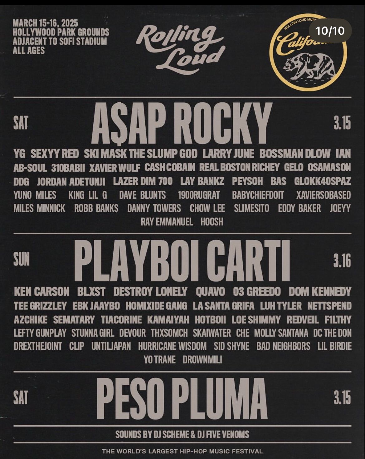(2) 2 Day Wrist Bands For Rolling Loud