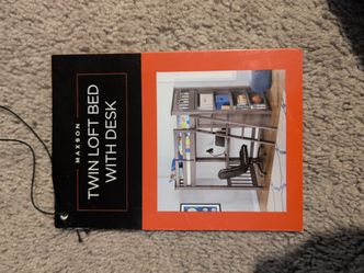 Maxon twin Loft bed with desk grey  like new complete  only used a couple times by my 5yr old ,