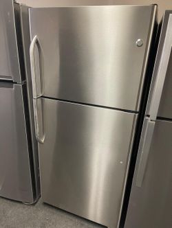 GE  Top Mount Stainless Refrigerator Fridge
