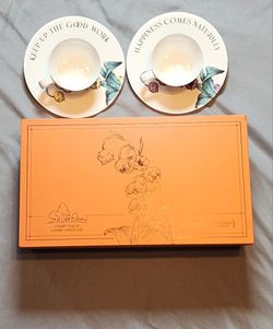 Tea Cup Set With 2 Tea Cups 2 Saucers And 2 Spoon 7 OZ Espresso Coffee Mug Vintage Creativetea Teacup And Saucer Set For Coffee,Tea,Latte, Cappuccino