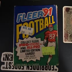 1991 football trading cards sealed